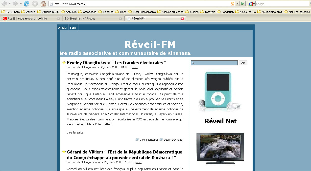première radio associative et communautaire de Kinshasa / reveil-fm