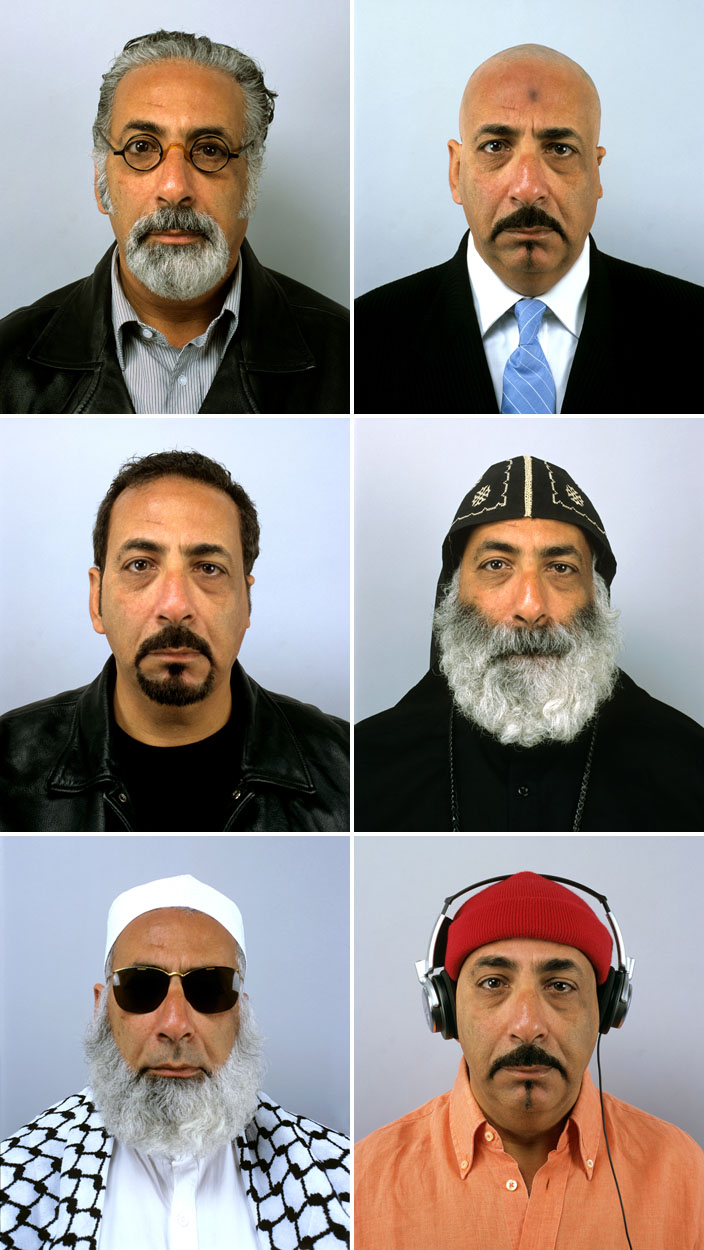 Série Egyptians, de gauche à droite de haut en bas, Egyptian A, Egyptian B, Egyptian G, Egyptian M, Egyptian R, Egyptian T  © Nabil Boutros
