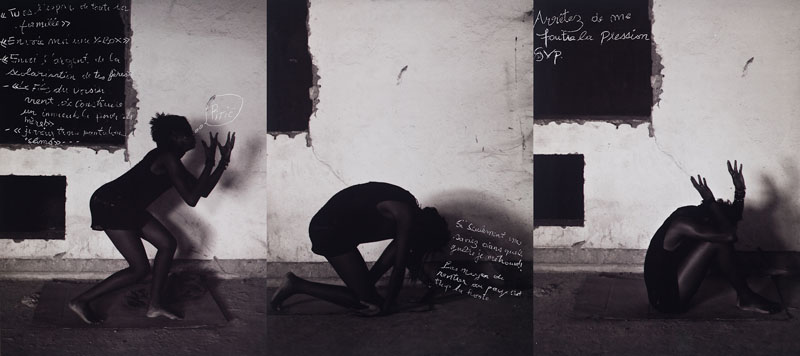 Paule Pélagie MBALLA, réalisation du triptyque photo à la femme © AllersRetours