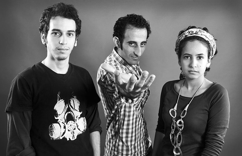 de gauche à droite : Medhi Ayache, Oussama Rhaleb et Nabila Halim © OR Studio
