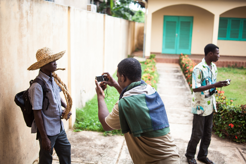 Premiers shooting, premiers tests avec Thierry, Etienne et Charlemagne © Afrique in visu