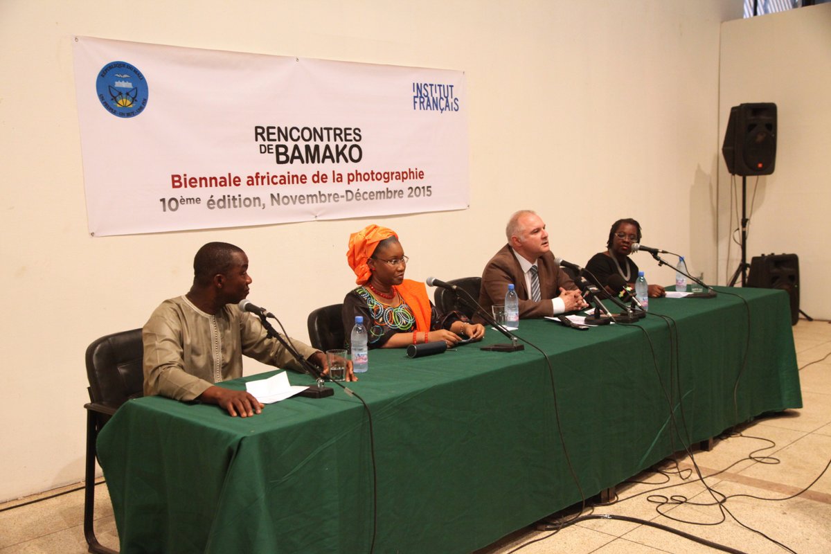Conférence de Presse des Rencontres de Bamako 2015 © Sébastien Rieussec
